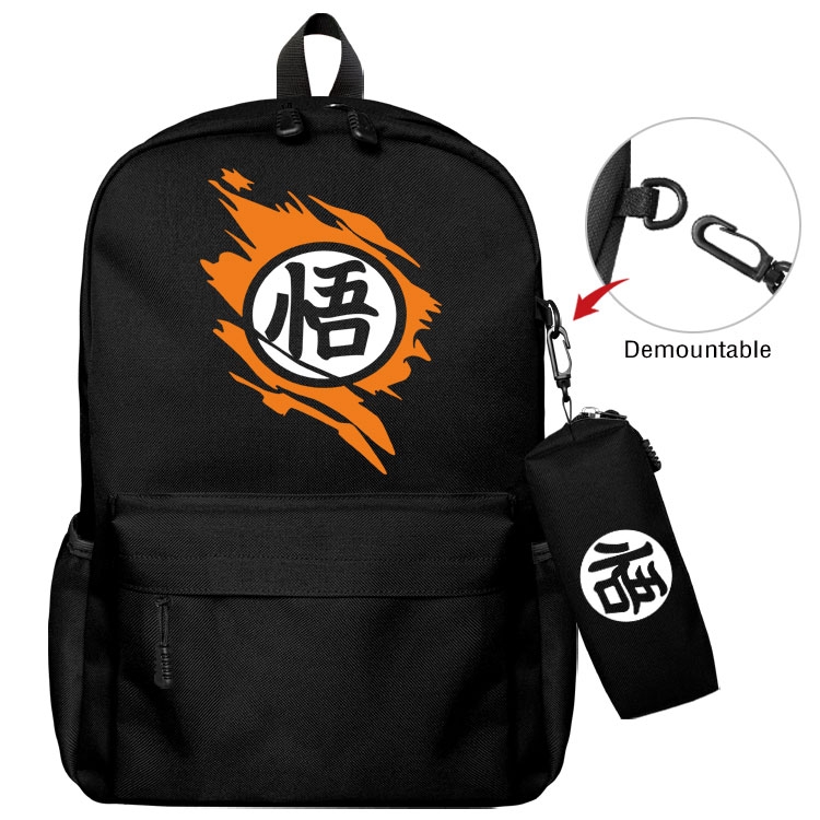 DRAGON BALL Anime student school bag backpack Pencil Bag combination