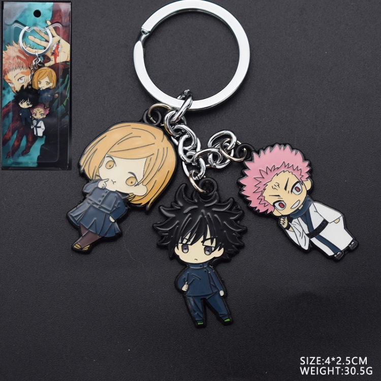 Jujutsu Kaisen Anime skewers 3 pendants keychain school bag style A