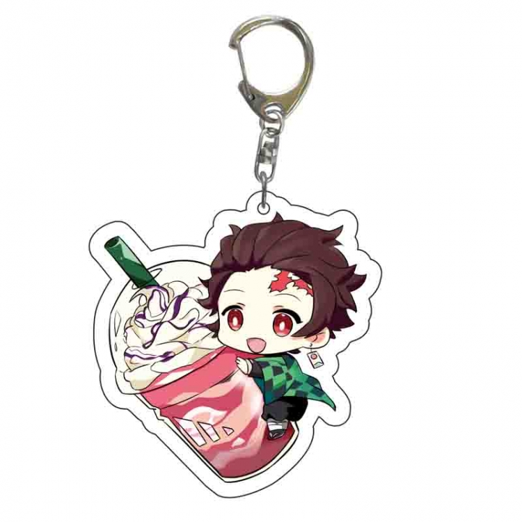 Demon Slayer Kimets Anime acrylic Key Chain price for 5 pcs 5537
