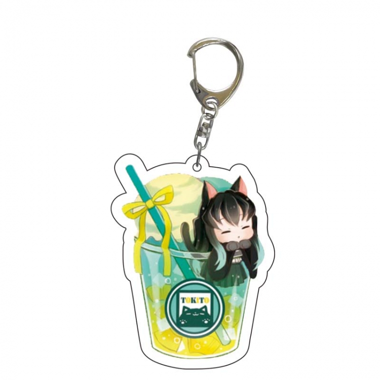 Demon Slayer Kimets  Anime acrylic Key Chain price for 5 pcs  5534