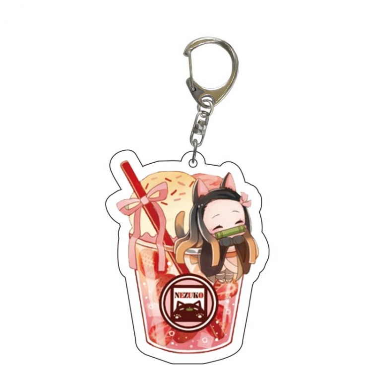 Demon Slayer Kimets Anime acrylic Key Chain price for 5 pcs 5536