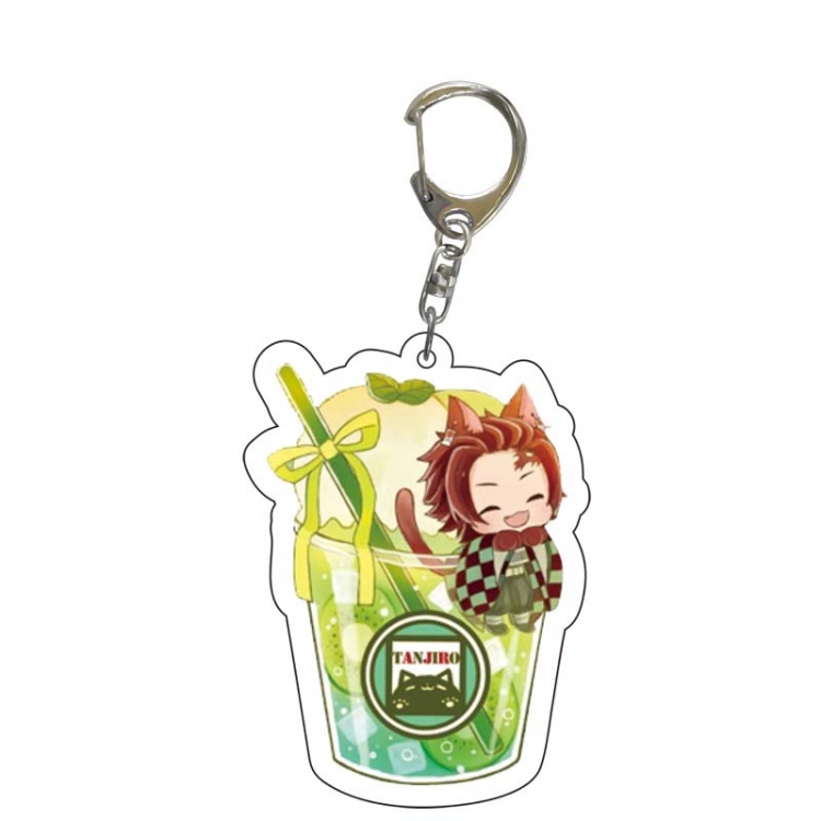 Demon Slayer Kimets Anime acrylic Key Chain price for 5 pcs 5531