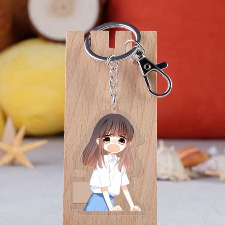 Heartbeat Anime acrylic Key Chain  price for 5 pcs 3648