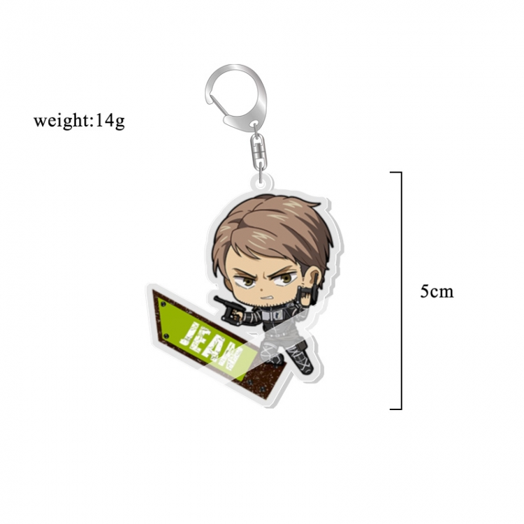 Shingeki no Kyojin Anime acrylic Key Chain price for 5 pcs 7019