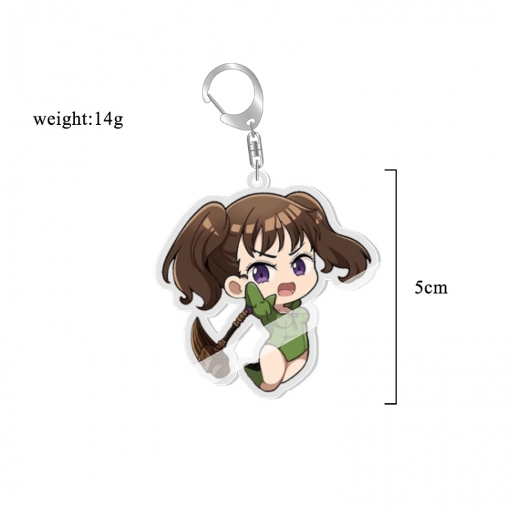  The Seven Deadly Sins Anime acrylic Key Chain price for 5 pcs 7077