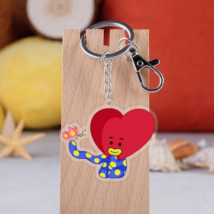 BT21  Star movie acrylic Key Chain  price for 5 pcs 4209