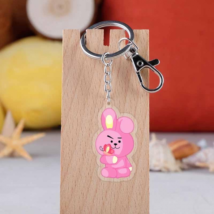 BT21  Star movie acrylic Key Chain  price for 5 pcs 4206