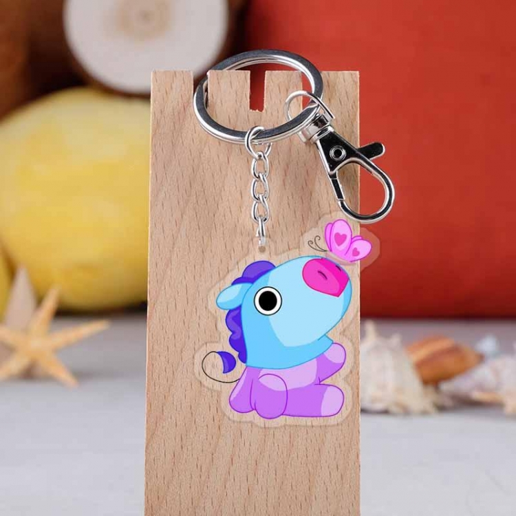 BT21  Star movie acrylic Key Chain  price for 5 pcs 4210