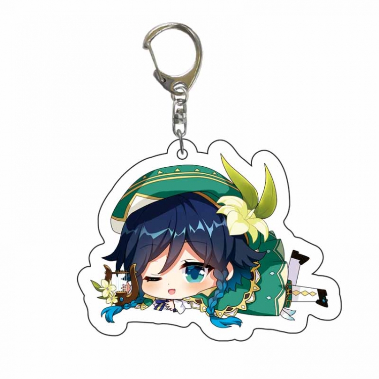 Genshin Impact  Game acrylic Key Chain  price for 5 pcs 7142