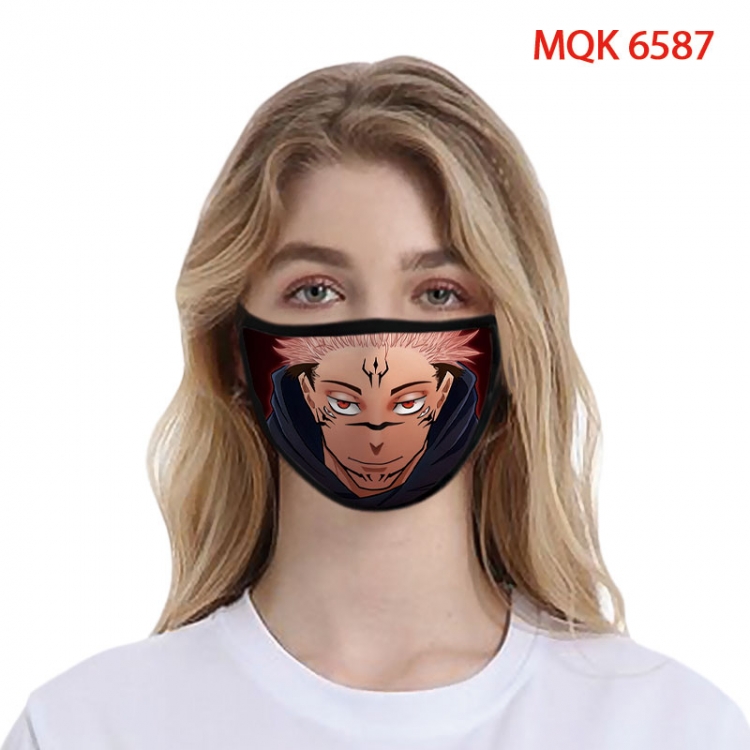 Jujutsu Kaisen Color printing Space cotton Masks price for 5 pcs   MQK-6587