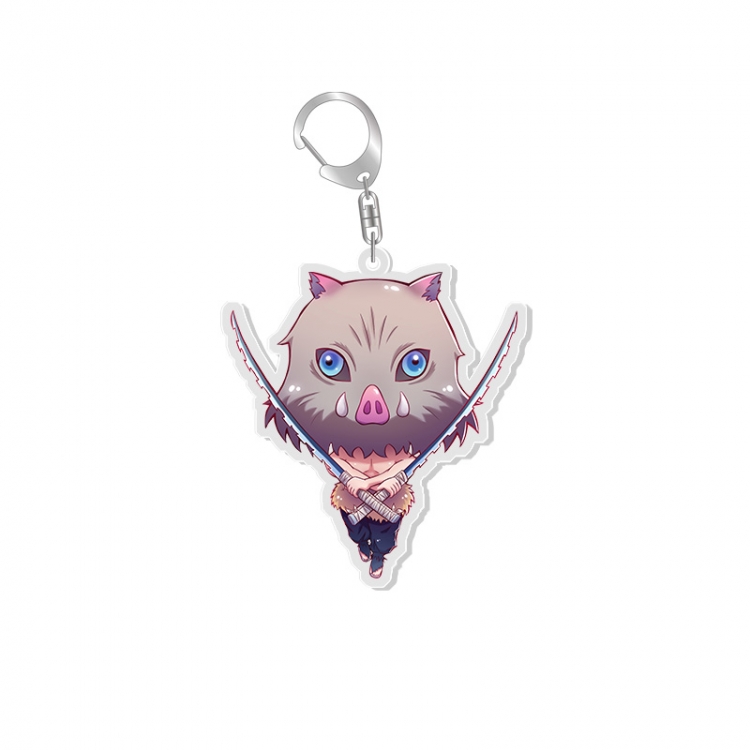 Demon Slayer Kimets Anime acrylic Key Chain  price for 5 pcs 6952