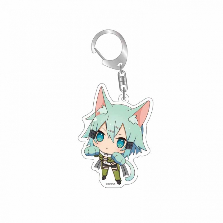 Sword Art Online Anime acrylic Key Chain price for 5 pcs 2728