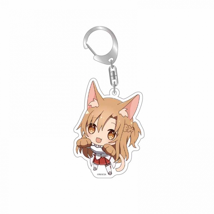 Sword Art Online Anime acrylic Key Chain price for 5 pcs 2731