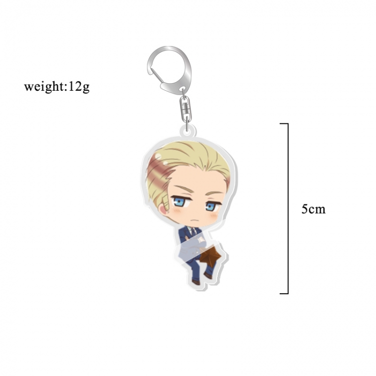 Hetalia Anime acrylic Key Chain  price for 5 pcs   7240