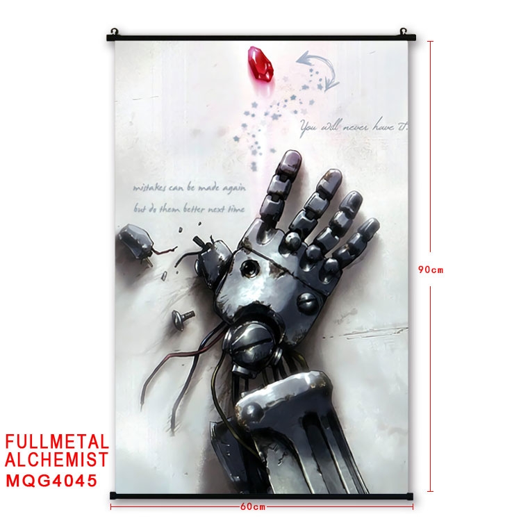 Fullmetal Alchemist Plastic pole cloth painting Wall Scroll 60X90CM preorder 3 days  MQG4045