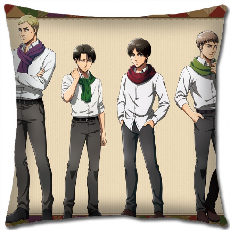 Shingeki no Kyojin Anime square full-color pillow cushion 45X45CM NO FILLING  J12-240