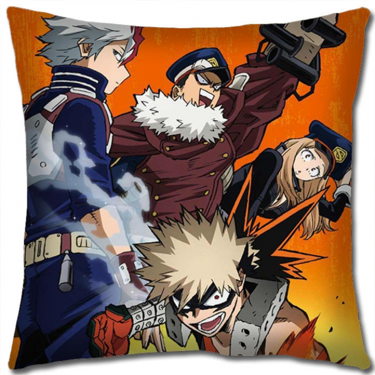 My Hero Academia Anime square full-color pillow cushion 45X45CM NO FILLING  w9-376
