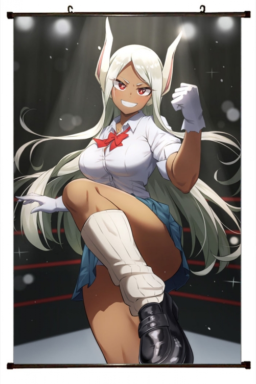 My Hero Academia Anime Plastic rod Cloth painting Wall Scroll 60X90CM  w9-383