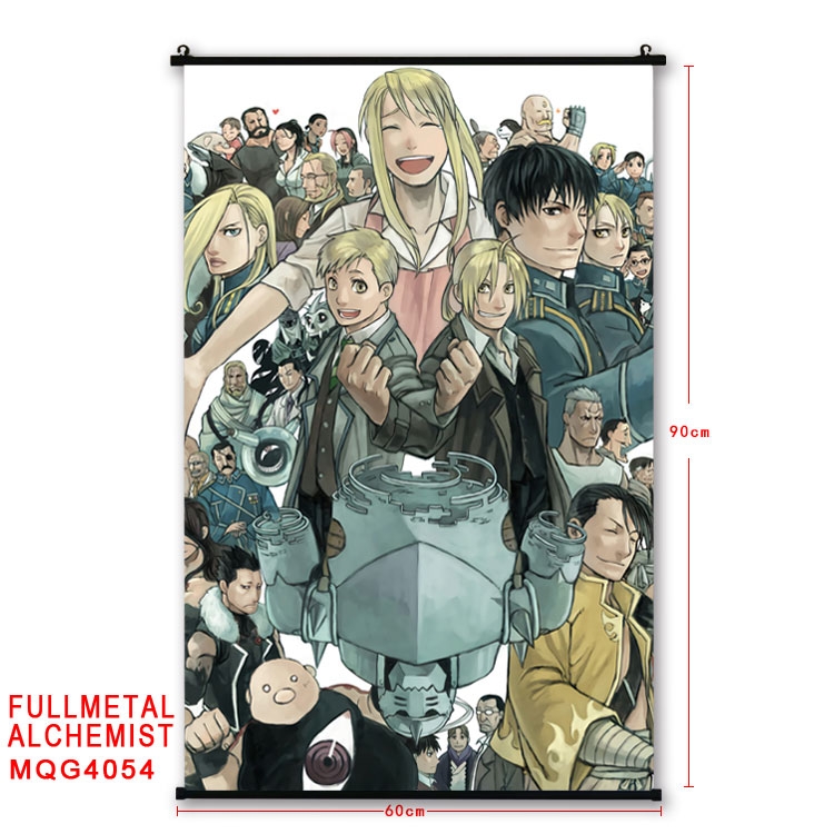 Fullmetal Alchemist  Anime Plastic rod Cloth painting Wall Scroll 60X90CM  MQG-4054