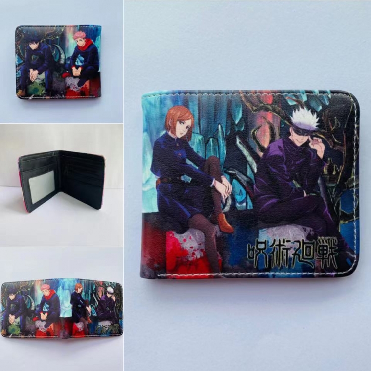 Jujutsu Kaisen   Full color two fold short wallet purse 11X9.5CM 60G