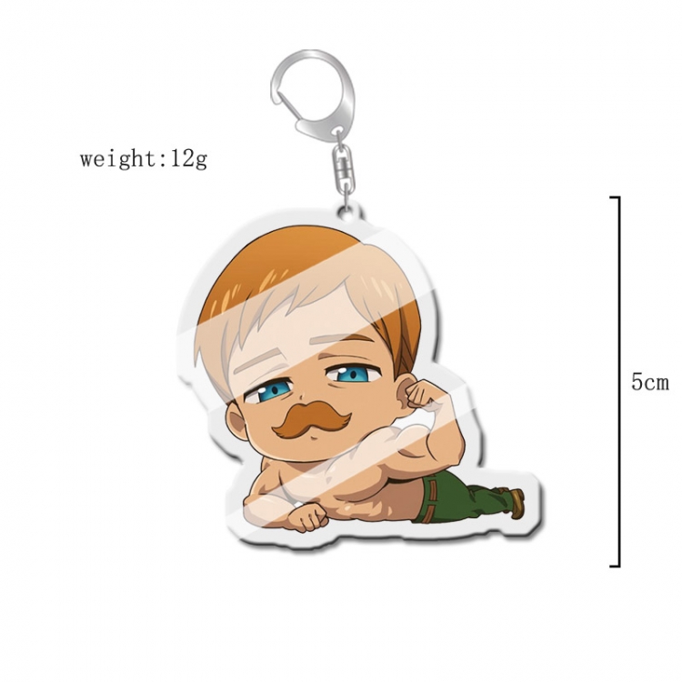 The Seven Deadly Sins Anime acrylic Key Chain price for 5 pcs