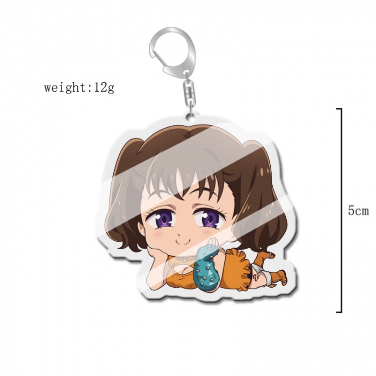 The Seven Deadly Sins Anime acrylic Key Chain price for 5 pcs