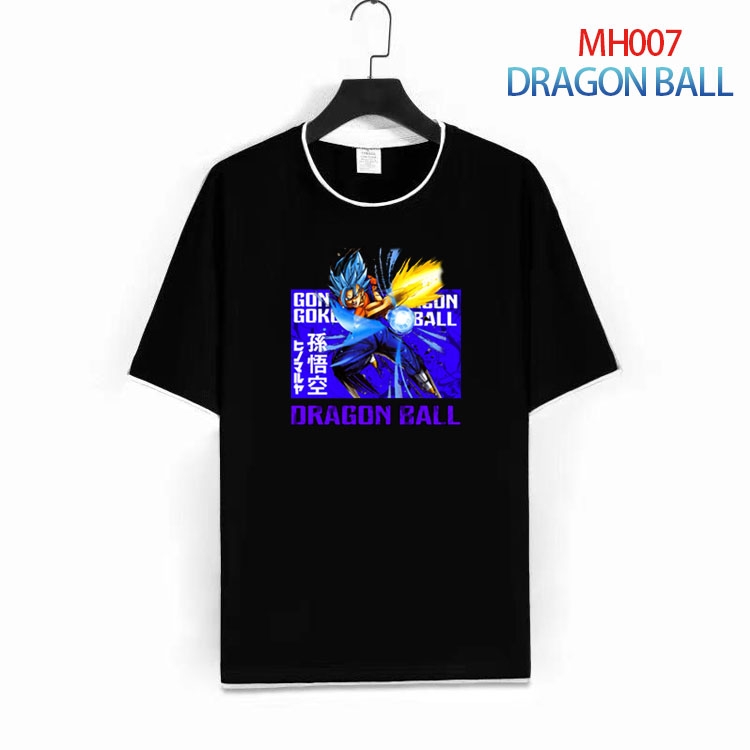 DRAGON BALL Pure cotton Loose short sleeve round neck T-shirt from S to 4XL  MH-007-1