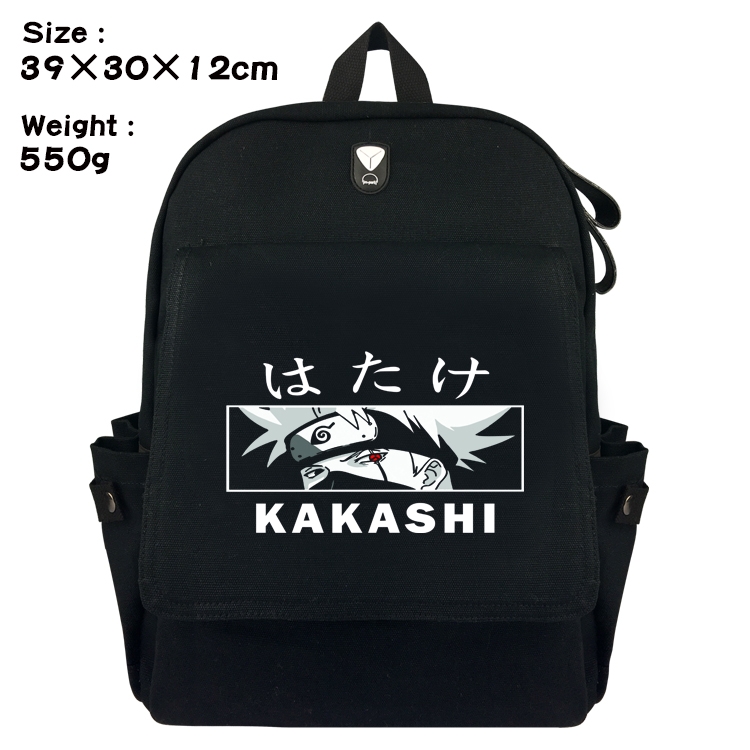 Naruto Canvas Flip Backpack Student Schoolbag  39X30X12CM