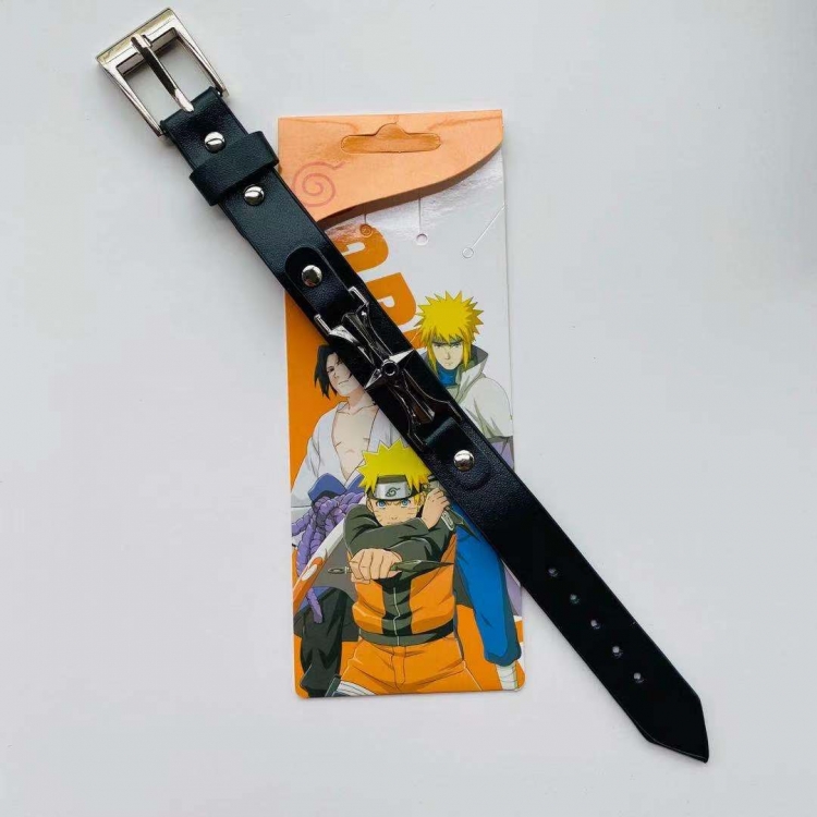 Naruto Animation peripheral Bracelet Leather Bracelet price for 5 pcs