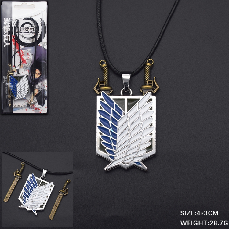 Shingeki no Kyojin Anime cartoon necklace pendant price for 5 pcs