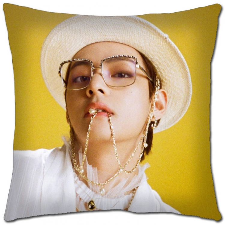 BTS Star movie square full-color pillow cushion 45X45CM NO FILLING BS-1384