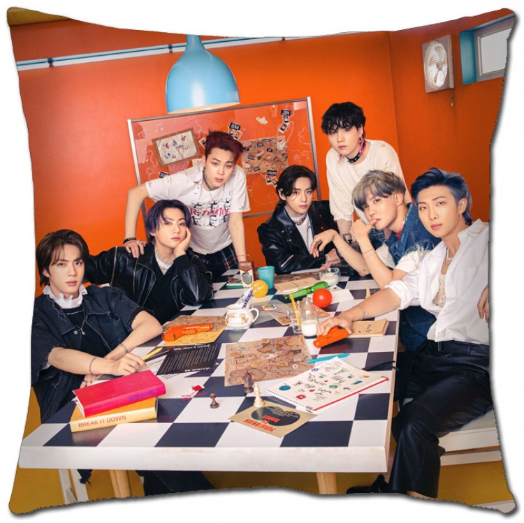 BTS Star movie square full-color pillow cushion 45X45CM NO FILLING BS-1266