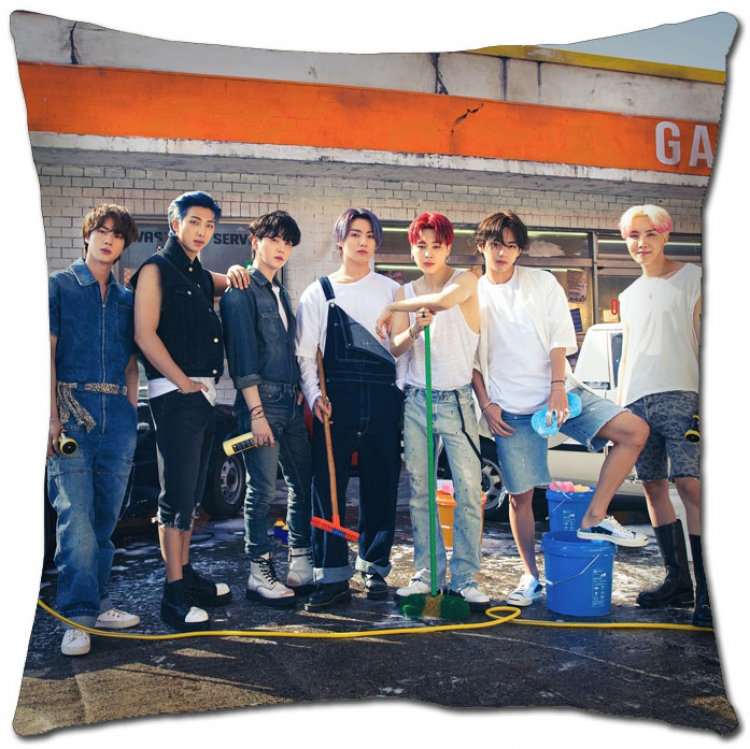BTS Star movie square full-color pillow cushion 45X45CM NO FILLING BS-1265
