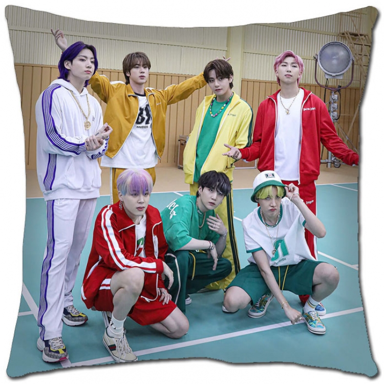 BTS Star movie square full-color pillow cushion 45X45CM NO FILLING   BS-1369