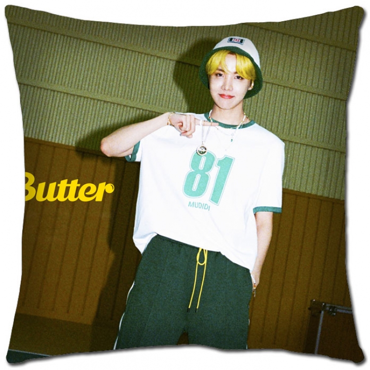 BTS Star movie square full-color pillow cushion 45X45CM NO FILLING  BS-1329