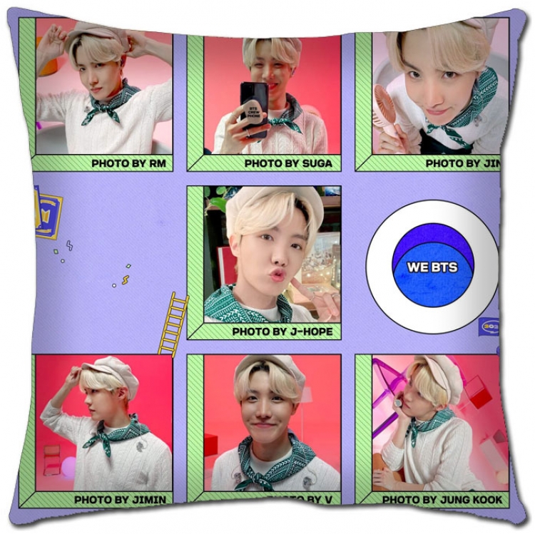BTS Star movie square full-color pillow cushion 45X45CM NO FILLING  BS-1295
