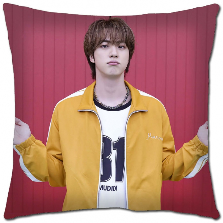 BTS Star movie square full-color pillow cushion 45X45CM NO FILLING  BS-1366