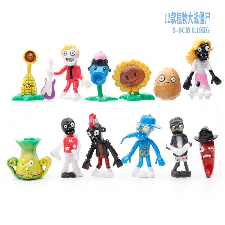 Plants vs. Zombies   Bagged figure model   A set of  12