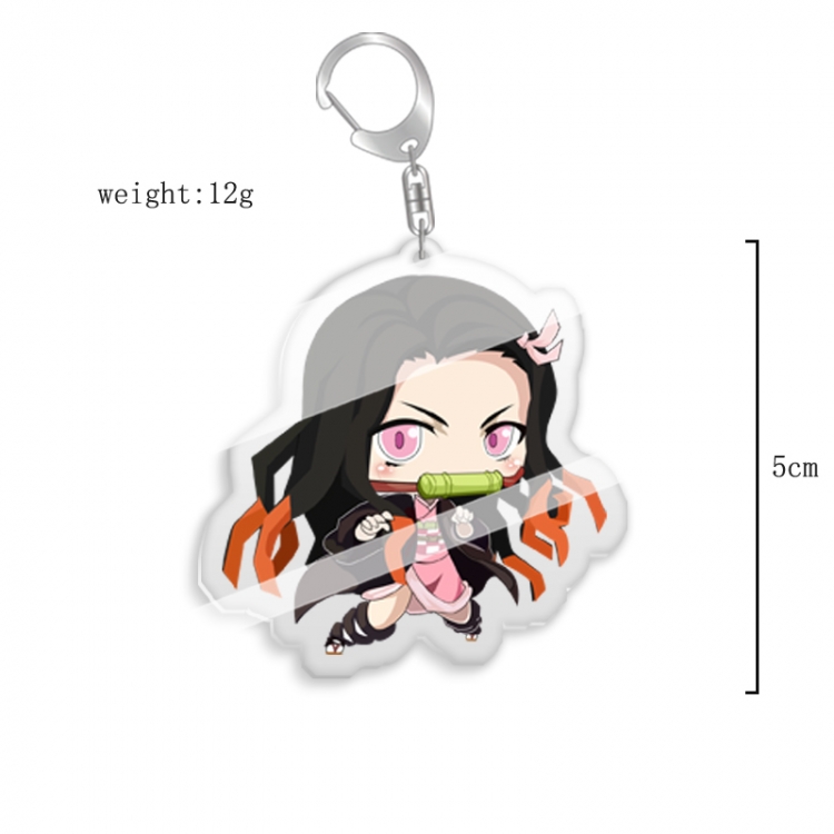 Demon Slayer Kimets Anime acrylic Key Chain price for 5 pcs  7795