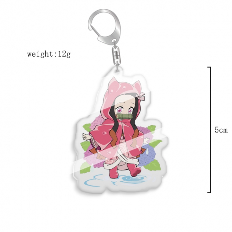 Demon Slayer Kimets Anime acrylic Key Chain price for 5 pcs 7556