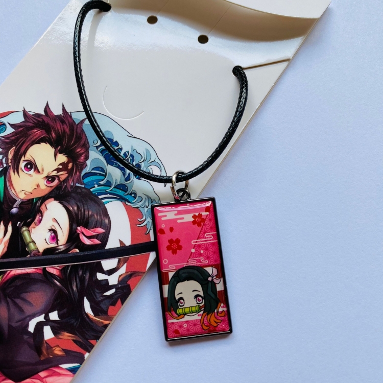 Demon Slayer Kimets Anime Necklace Pendant Jewelry price for 5 pcs