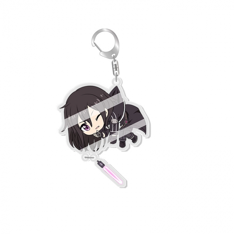 Sword Art Online Anime acrylic Key Chain  price for 5 pcs 7726