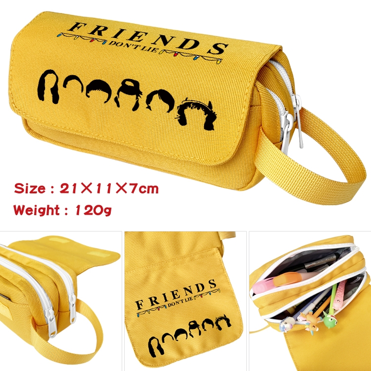 Stranger Things Portable waterproof double-layer pencil case Pencil Bag  20x11x7cm