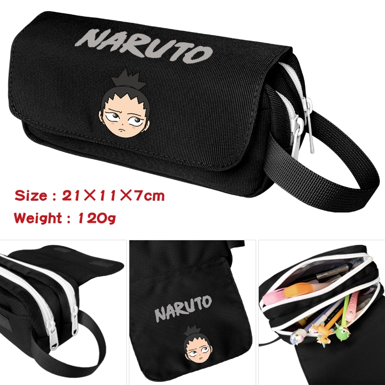 Naruto Portable waterproof double-layer pencil case Pencil Bag  20x11x7cm