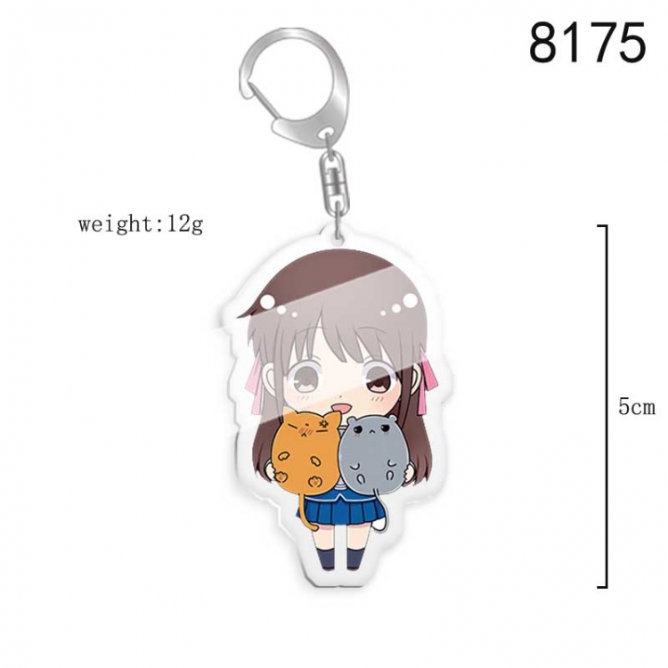 Fruits Basket Anime acrylic Key Chain  price for 5 pcs 8175