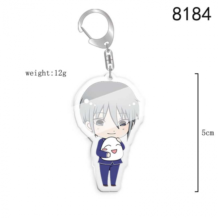 Fruits Basket Anime acrylic Key Chain  price for 5 pcs 8184