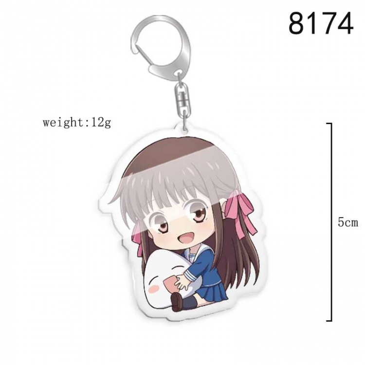 Fruits Basket Anime acrylic Key Chain  price for 5 pcs 8174