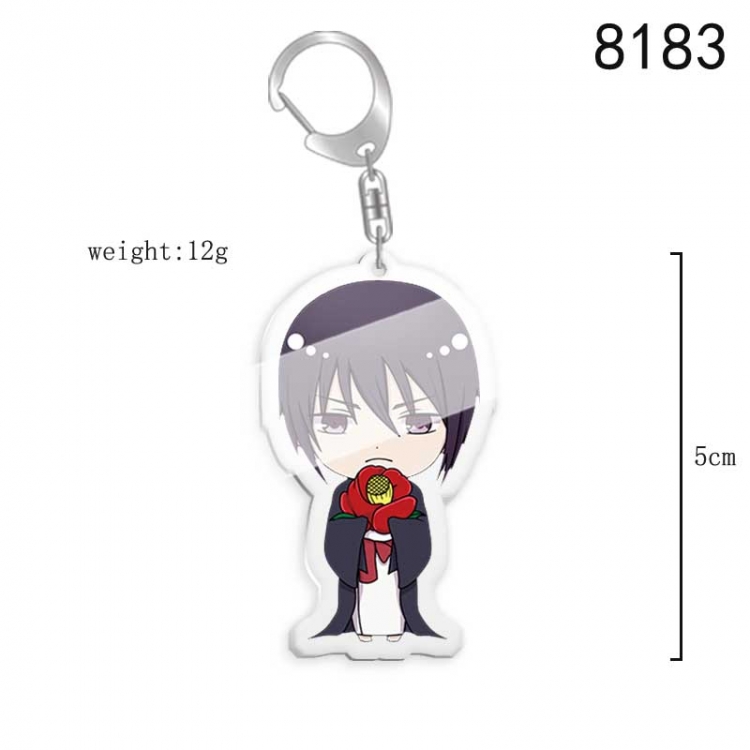 Fruits Basket Anime acrylic Key Chain  price for 5 pcs 8183