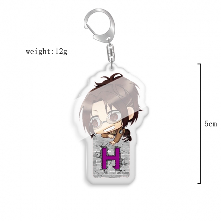Shingeki no Kyojin  Anime acrylic Key Chain  price for 5 pcs 8003