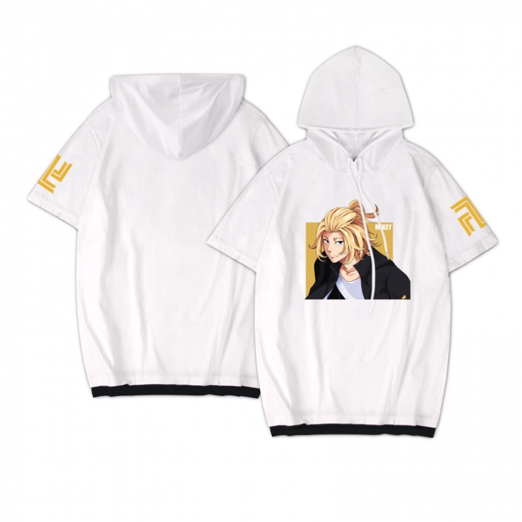 Tokyo Revengers  Anime peripheral hooded short-sleeved sweater  from S to 3XL